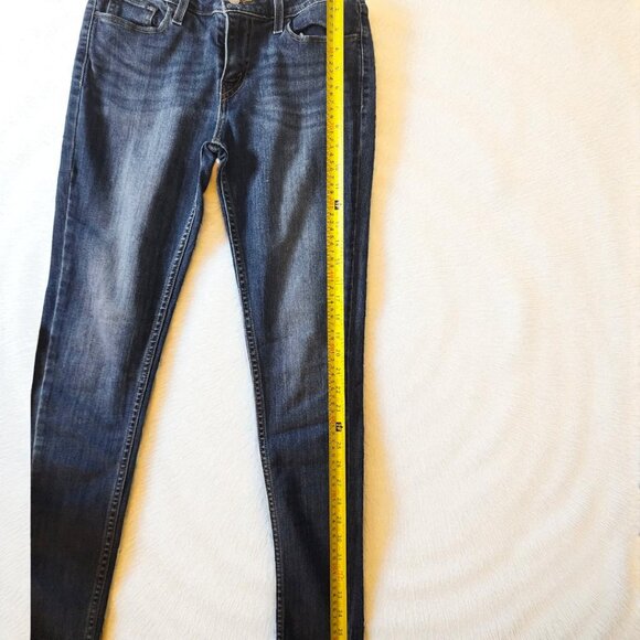 Levi’s 535 Super Skinny Jeans Sz 29 – Mid Rise Stretch Denim, Classic Blue - Picture 9 of 14